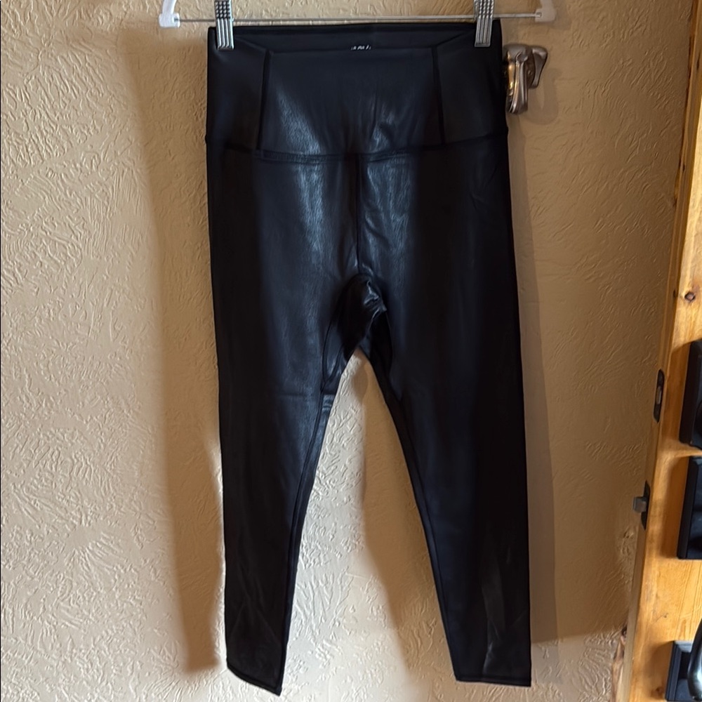 Black Faux Leather Leggings